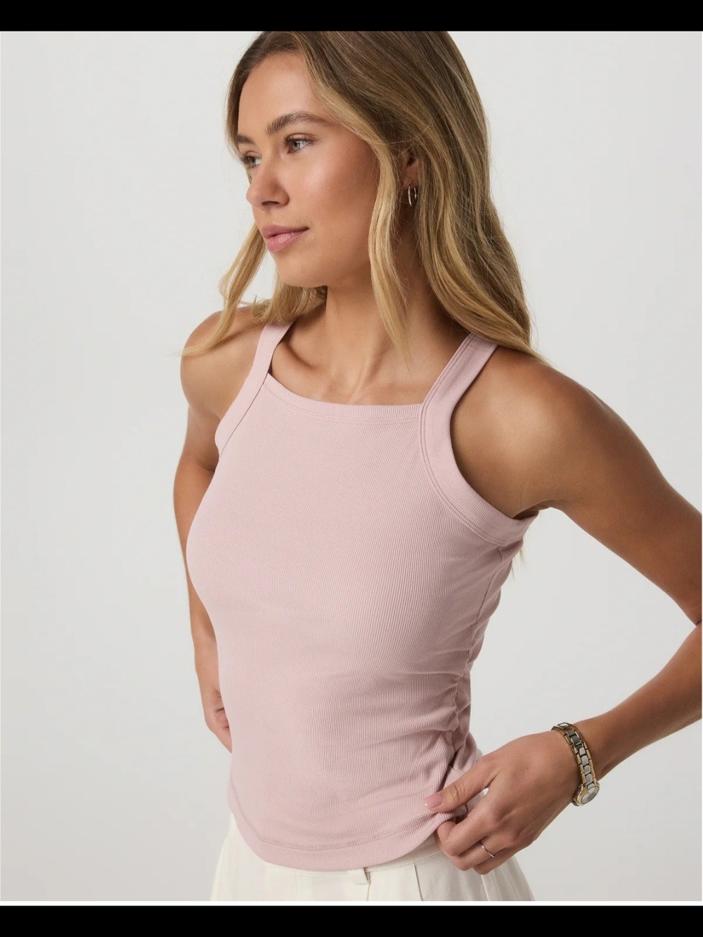 NWT Vuori Pose Cooper Tank Size Large in Vintage Rose